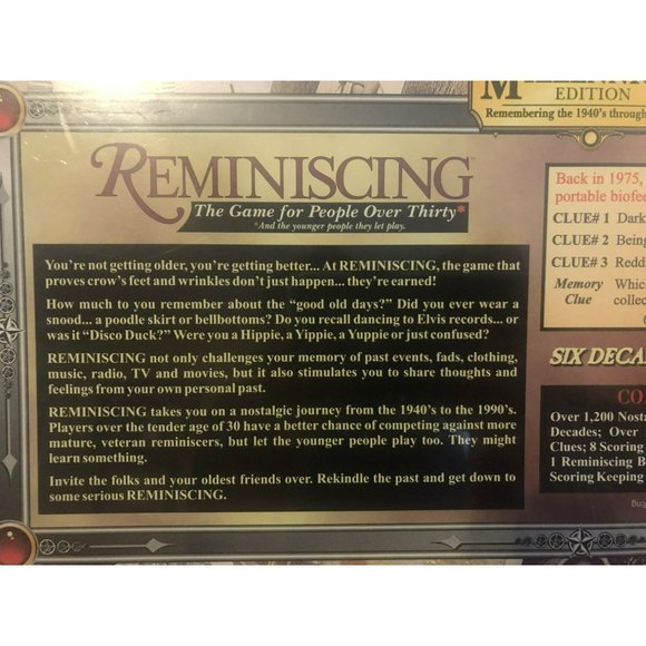 Reminiscing The Game for People Over Thirty, Remembering the 40' through the 90s - Picture 3 of 4